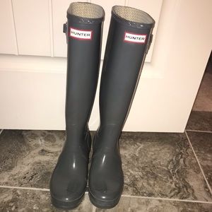 Women’s Hunter Boots - steel gray